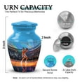 thumbnail image 2 of SABURIAL Basketball Urns for Burial - Cremation Mini Urn for Adult Male & Female Ashes - Beautiful Human Remains Urn - Small Memorial Urns for Adult Ashes - 3 Inch Small - Pack of 1, 2 of 7