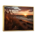 thumbnail image 2 of Designart "Golden Sands Beach Photo I" Nautical & Beach Floater Framed Canvas Wall Art, 2 of 7