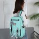 thumbnail image 2 of Mochila con cerradura, mochila para estudiantes de secundaria, mochila informal para hombres y mujeres, mochila con carga USB, antirrobo, con bloqueo de contraseña, mochila escolar, 2 of 6