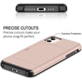 thumbnail image 5 of for iPhone 11 Case with Card Holder, Dual Layer iPhone 11 Phone Case Heavy Duty iPhone 11 Wallet Case Shockproof Anti Scratch Soft Rubber Bumper Case for iPhone 11 6.1 inch (Light Pink), 5 of 7