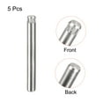 thumbnail image 3 of 4x35mm 304 Stainless Steel Dowel Pins, 5 Pack Knurled Head Flat End Dowel Pin, 3 of 6