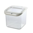 thumbnail image 1 of Contenedor de alimentos secos Contenedores de almacenamiento de despensa Contenedor de cereales Contenedor de almacenamiento de arroz Blanco Grande, 1 of 9