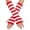 Red, variant on Womens Winter Fingerless Knitted Gloves Fashionable Color Blocked Pinstripe Half Finger Arm Warmers With Thumb Hole Thick Warm for Cold Weather Red