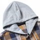 thumbnail image 5 of MHFRRA Camisa con Capucha A Cuadros, Chaqueta, Top Informal de Manga Larga, Ropa de Calle de Moda para Otoño, Jersey Cómodo Marrón, 5 of 8