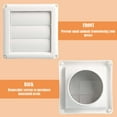 thumbnail image 4 of Deago Louvered Dryer Vent Cover 4 inch for Outdoor/Indoor Fit Diameter 4" Vent Duct Opening - with Built-in Pest Guard Screen and Screws, 4 of 7
