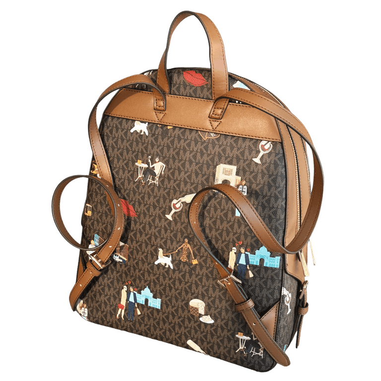 Michael Kors Jet Set Girls Jaycee Large Backpack School Bag Brown