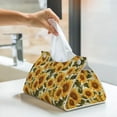thumbnail image 6 of Logiee Romantic Elegant Sunflower Print Tissue Box Cover,Stylish Tissue Box Holder Decorative Tissue Cover for Bathroom Toilet Bedroom Living Room Table Desk Office, 6 of 7