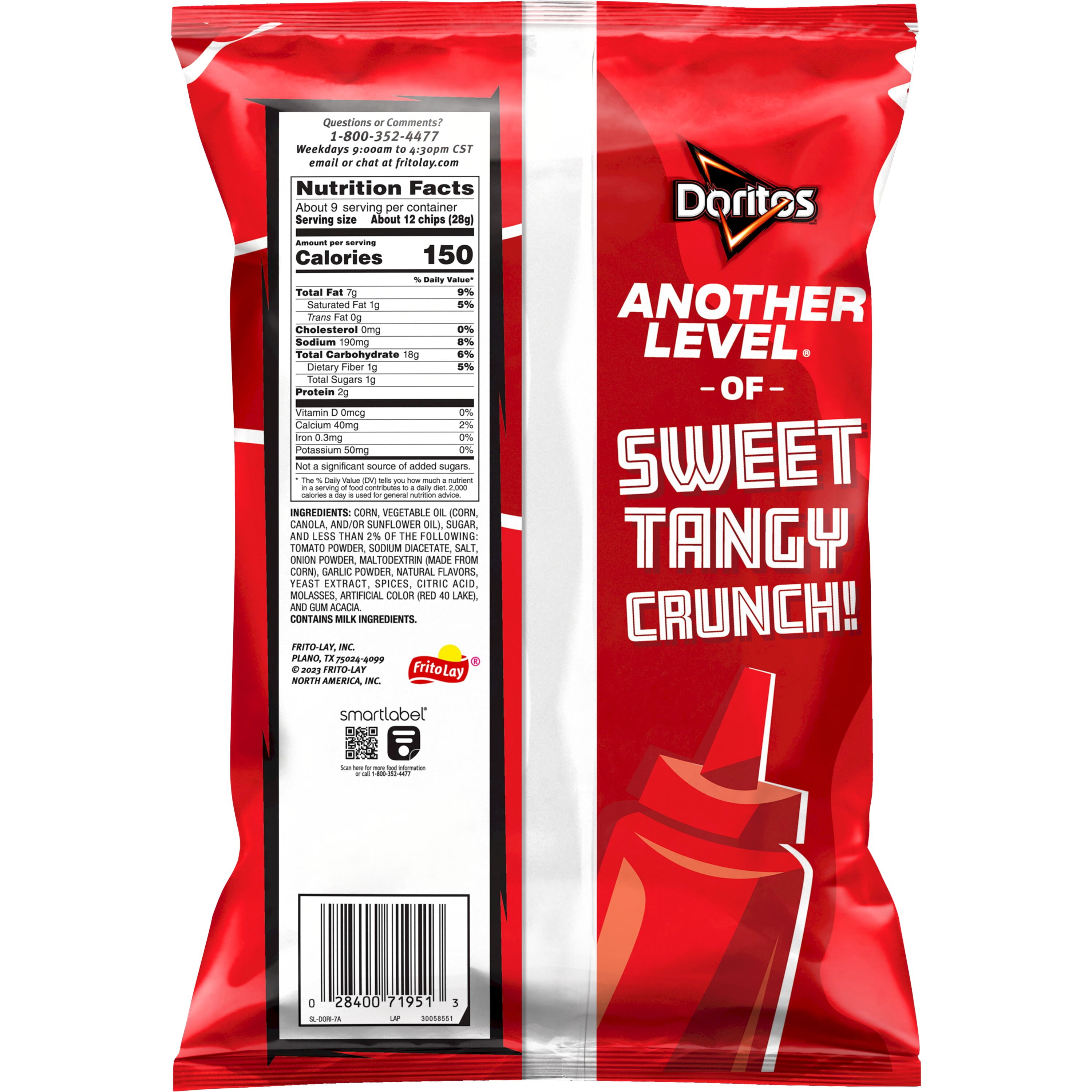 Doritos Tangy Ketchup Tortilla Chips,  9.25 oz Bag