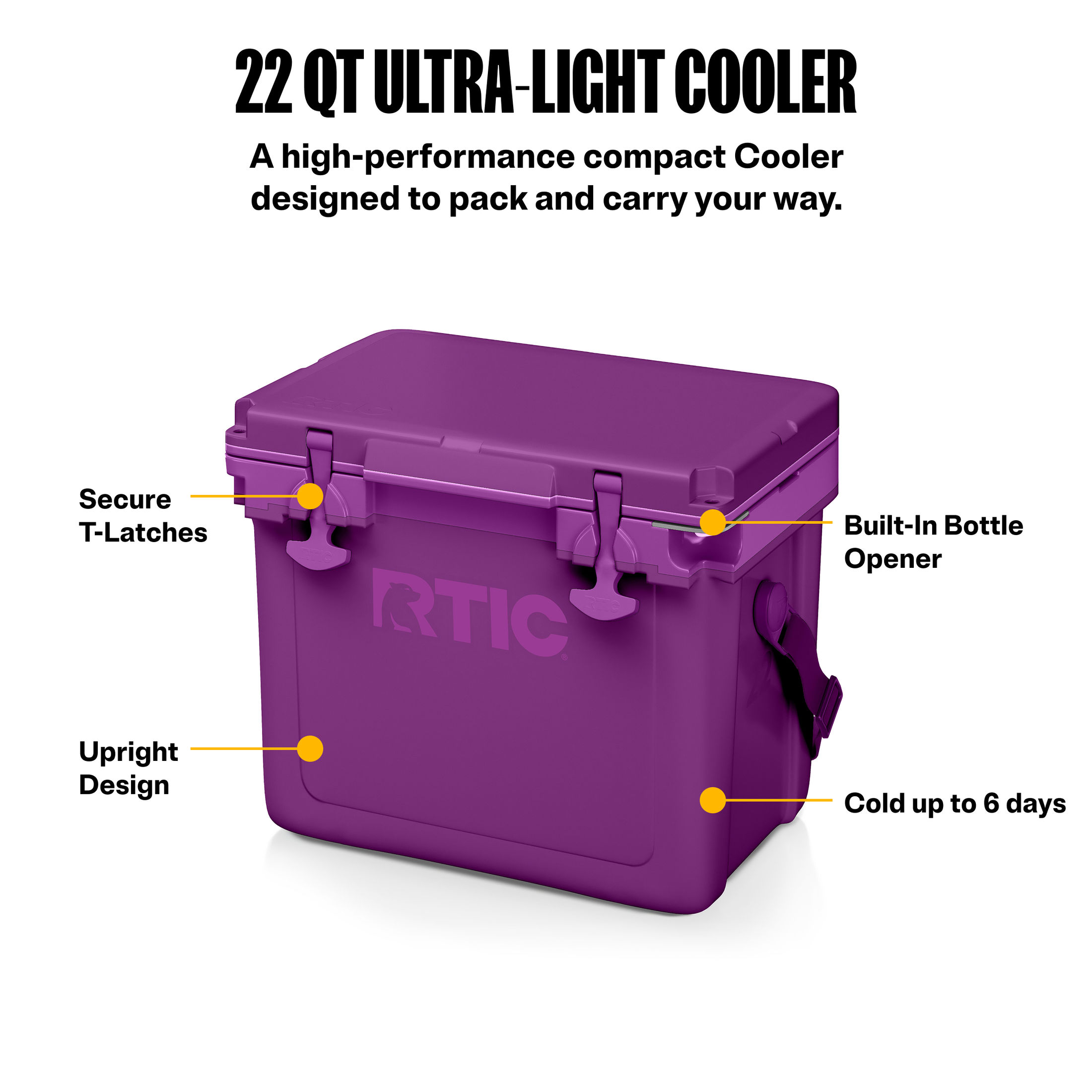 RTIC 22 Qt Ultra-Light Ice Chest Cooler photo 2