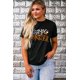 thumbnail image 3 of ABPHQTO Camiseta estampada negra de manga corta CANDY MONSTER para mujer, 3 of 5