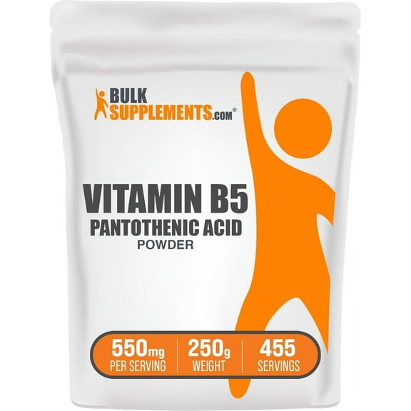 BulkSupplements Vitamin B5 Powder- 550mg per Serving - 250 Grams (8.8 oz) - 455 Servings