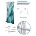thumbnail image 3 of Teal Mountain Blackout Curtains, French Door Curtains for Door Window, Misty Forest Nature Woodland Pine Tree Landscape Privacy Drapery for Patio/Sidelight Doors, 1 Panel with Tieback, 25 x 72 Inches, 3 of 6