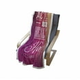 thumbnail image 4 of Fitness Soft Flannel Fleece Throw Blanket, Typographic Design with Be Active Be Healthy Be Happy Words, Cozy Plush for Indoor and Outdoor Use, 50" x 60", Fuchsia White Peach, by Ambesonne, 4 of 6