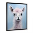 thumbnail image 2 of Designart "Majestic Alpaca Portrait Grey Majesty" Animals Framed Wall Art - Traditional Grey Alpaca Entryway Framed Wall Art, 2 of 6