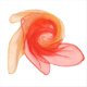 thumbnail image 1 of Bufanda Pequeña de Color Degradado Naranja-Rojo, Espectáculo de Danza, Regalo de Color de Jardín de Infantes, Bufanda Cuadrada Pequeña, 1 of 5