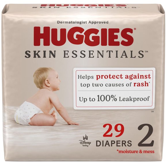 Huggies Skin Essentials Baby Diapers, Sizes NB-6