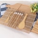 thumbnail image 3 of Kit de 9 piezas para hacer sushi de bambú con 2 esterillas, 5 pares de palillos y esparcidor de arroz, 3 of 7
