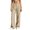 Beige, variant on Women's Business Casual Dress Pants Work Office Commuter Wear Formal Casual Bottoms Solid Color Elegant Versatile Tailored Fit Trousers with Pockets
