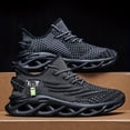 thumbnail image 2 of Perfert-Men'S Lightweight Fashion Plus Size Casual Sports Shoes | Stripe Pattern, Lace Closure, Fabric Upper, MD Sole, Round Toe, Suitable for Spring and Summer, 2 of 9