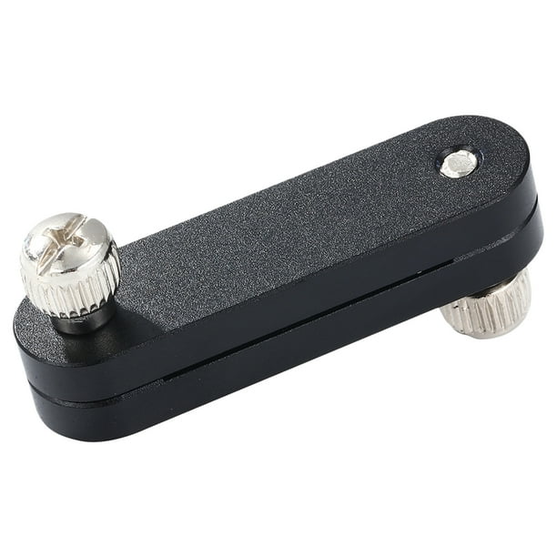 Ygjytge Bloque Tope Aleación Aluminio Localizador Línea Ajustable para Carpintería (negro)