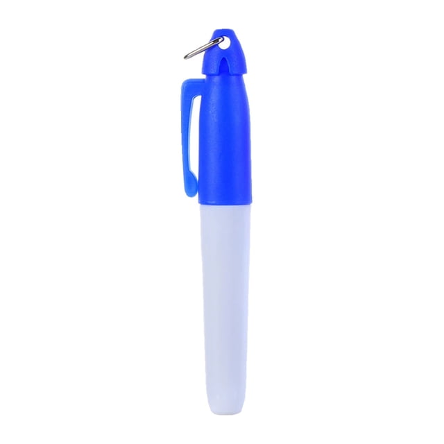 Golf Ball Liner Marker Pen Oily Ink Waterproof With Hang-Hook Drawing Alignment Marks Outdoor Sports Tools Professional Portable blue