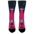 thumbnail image 4 of ThisWear Alien Gifts for Women or Men Peace Alien and Ufo Socks Space Related Gifts 1-Pair Novelty Crew Socks, 4 of 5
