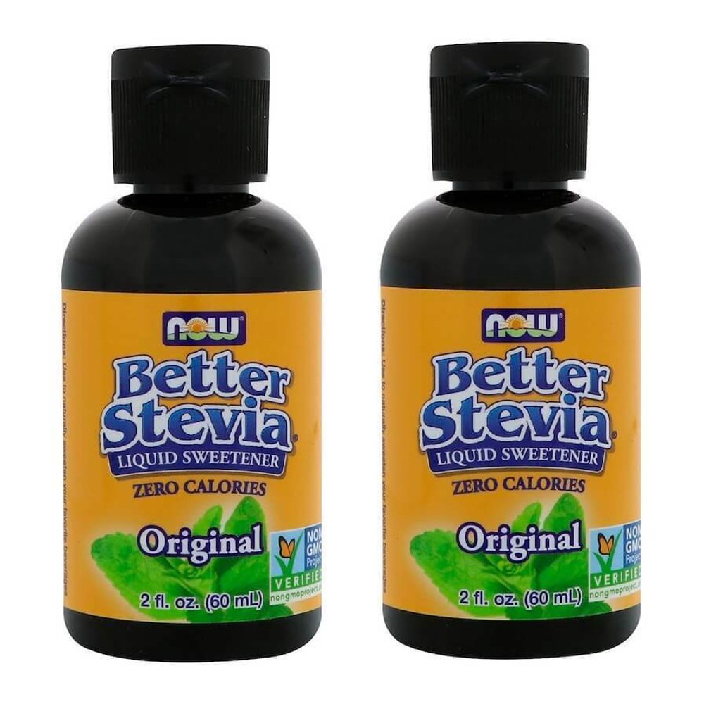 Now Foods Better Stevia, Liquid Sweetener, Original, 2 fl oz (60 ml) 2 Packs