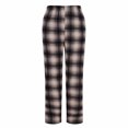thumbnail image 6 of Ahdbta Women's Elastic Waist Pants Lounge Trendy Plaid Print Baggy Sweatpants Fleece Lined Warm Thickened Trousers with Pockets, 6 of 7