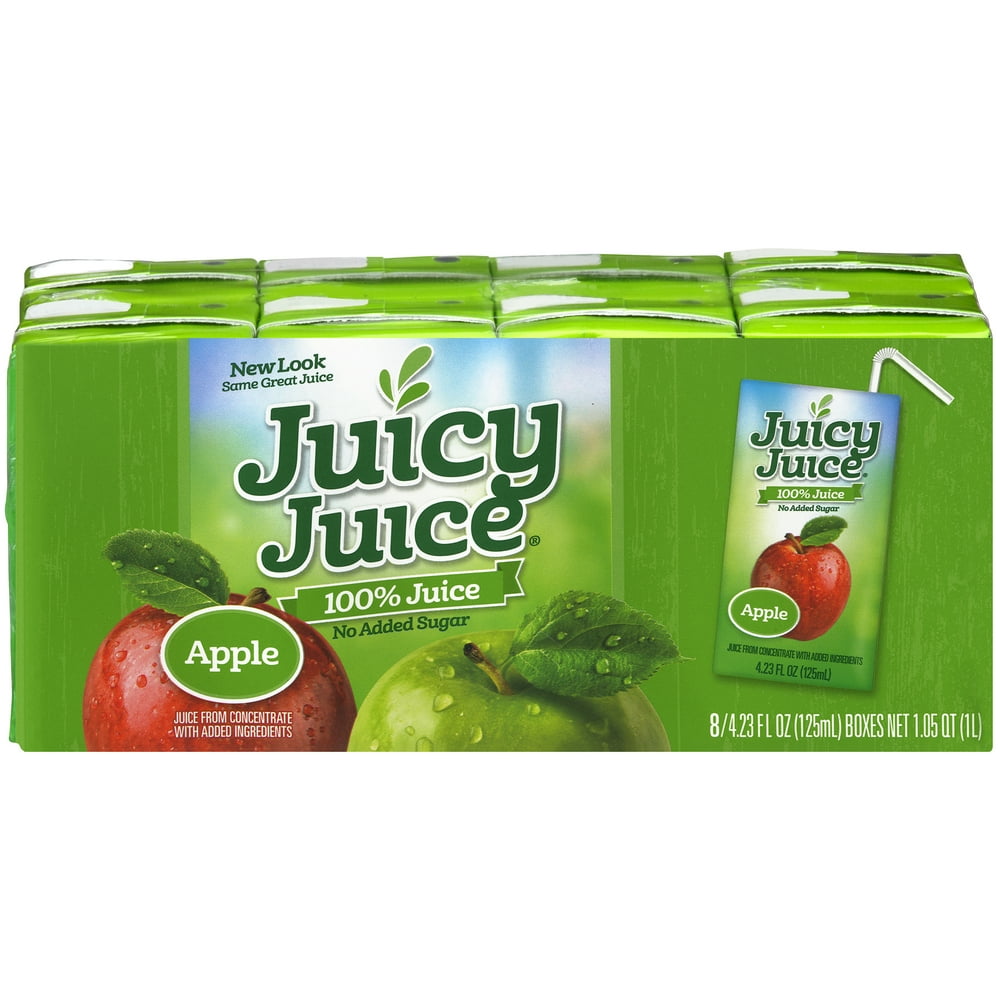 Juicy Juice Apple Single Serve Fun Box, 4.23 oz. (40 Count) Walmart