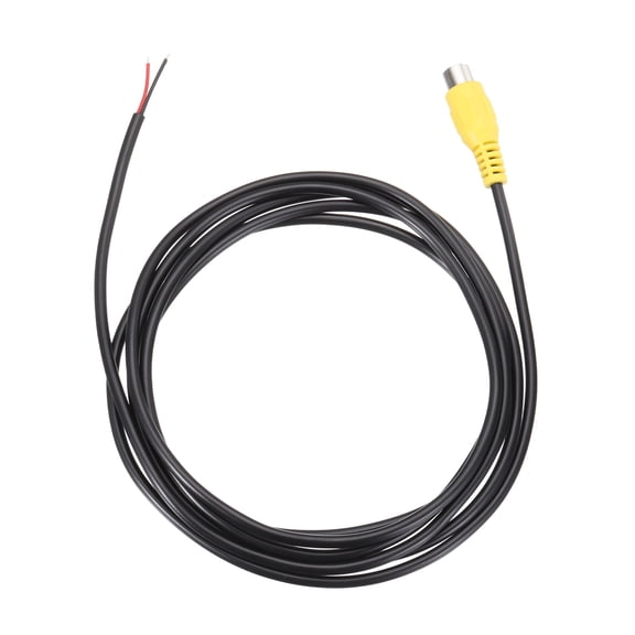 6.6FT RCA to Bare Wire Speaker Cable, 22AWG Replacement Yellow RCA Female Plug to Open End Pigtail Audio Cable Connector Adapter for Amplifier, Home Audio Speakers