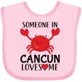 thumbnail image 3 of Inktastic Someone In Cancun Loves Me Boys or Girls Baby Bib, 3 of 4