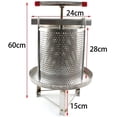 thumbnail image 3 of FETCOI Universal Household Manual Bee Honey Press Presser Wax Machine for Beekeeping Agriculture Vertical Stripe Silver (60cm/23.6''), 3 of 9