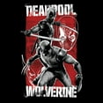thumbnail image 2 of Junior's Marvel: Deadpool & Wolverine Grayscale Poses  Graphic T-Shirt, 2 of 4