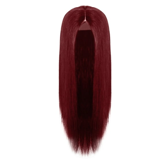 Fashion Middle Part Lace Front Straight Synthetic Wig For Women Long Hairstyle