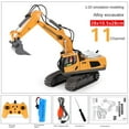 thumbnail image 3 of Remote Control Excavator Toy -11 Channel Remote Control Excavator With Metal Shovel, Rechargeable Construction Excavator Car With Light And Sound-SinKeeU, 3 of 4