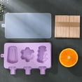 thumbnail image 4 of Greenadscape 2Ud Para Helados Caseros En Silicona Color Morado Prácticos Y, 4 of 8