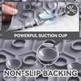 thumbnail image 2 of VUNATE 2-Piece Shower Mat Non Slip Bath Mat for Tub and Shower Floor Mat Machine Washable Bathtub Mat with Suction Cups and Drain Holes Shower Mat for Bathtub 15.5"x27.5" Bathroom Accessories, 2 of 6