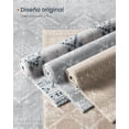 thumbnail image 2 of SONGMICS HOME Alfombra, Antideslizante, 91 x 153 cm, para Sala de Estar, Dormitorio, Lavable a M&aacute;quina, Estilo Moderno, Gris Claro MTAR021GD01, 2 of 7