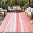 thumbnail image 2 of Pink Ombre Outdoor Rug for Patio/Deck/Porch, Non-Slip Large Area Rug 5 x 7 Ft, Modern Abstract Art Farmhouse Indoor Outdoor Rugs Washable Area Rugs, Reversible Camping Rug Carpet Runner, 2 of 8
