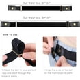 thumbnail image 5 of 3 Pieces No Buckle Belts Women Belt, Buckle Free Invisible Elastic Belt for Jeans Pants, 5 of 6