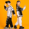 thumbnail image 2 of Conjunto de dos piezas de manga larga para niños grandes, con vestuario de actuación infantil, holgado y a la moda., 2 of 6