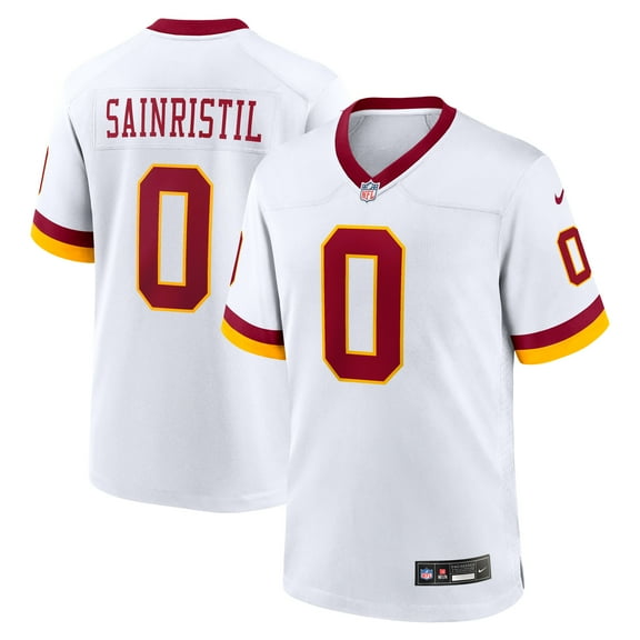 Men's Nike Mike Sainristil White Washington Commanders Game Super Bowl Era Jersey