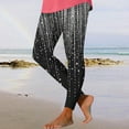thumbnail image 5 of lcziwo Sequin Pants for Women Fashion Glitter Printed Workout Yoga Pants Casual Milk Silk Soft Stretch High Waisted Leggings White XL, Sale of The Day Prime Today, 5 of 7
