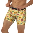 thumbnail image 3 of Salouo Ocean And Sea And Sand Pattern Men's Boxer Briefs, Soft & Breathable Underwear Elastic Waistband Briefs for Men,1-Pack, 3 of 7