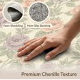 thumbnail image 6 of ODIKA 2'x3' Washable Doormat Vintage Bouquet Scattered Distressed Scroll Border Botanical Pink Flowing for Entryway, Kitchen, Laundry Room, Non-Slip, Low Pile, 6 of 7