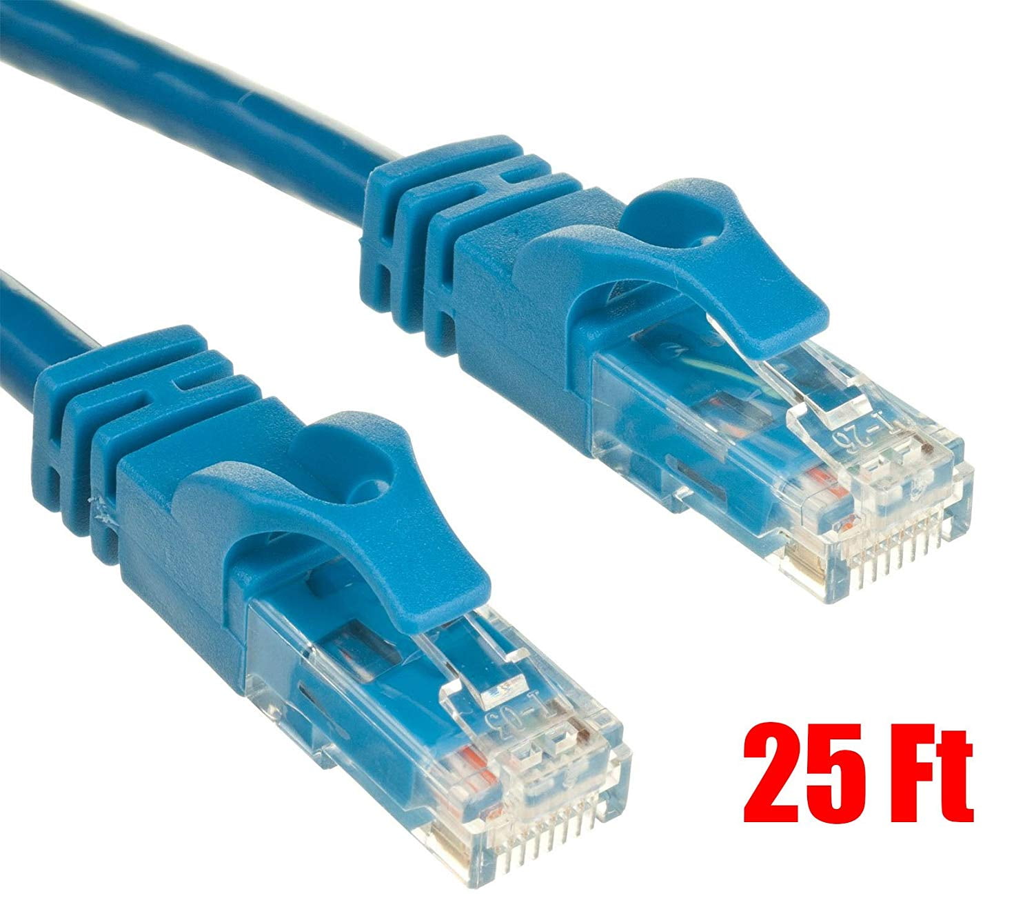 iMBAPrice 2 PACK 25Ft (ft) Cat6 Network Patch Cable RJ45