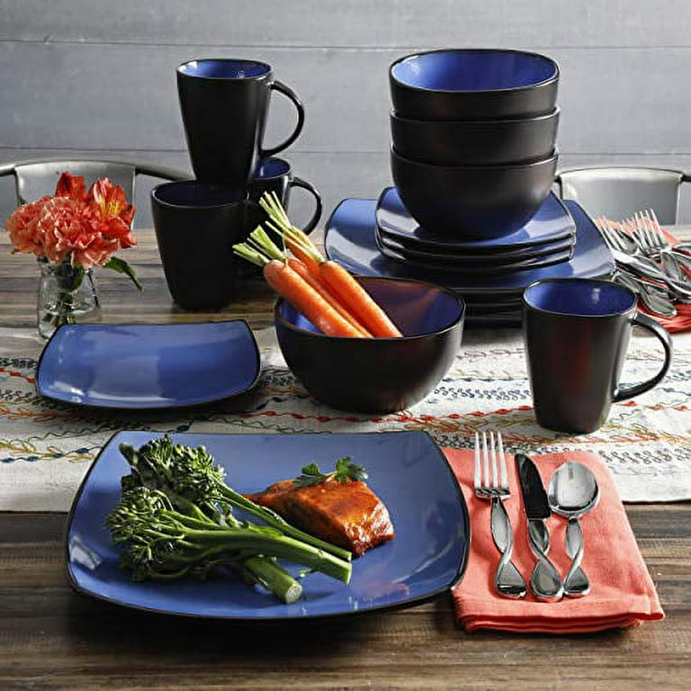 ROYAL SAPPHIRE Stainless Steel Dinnerware Set 40 Pieces,  Service for 6: Dinnerware Sets