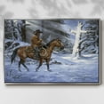 thumbnail image 3 of Silent Night, Holy Night - Framed Gallery Wrapped Holiday Canvas - 25 x 37 - Silver Frame, 3 of 9