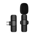 thumbnail image 1 of Riwcyla Wireless Lavalier Microphone Clip,on Omnidirectional Mic Microphone System with Wind Muff Type,C Port Replacement for Android Smartphone Live Stream Interview Recording Video Conference O, 1 of 6