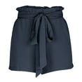 thumbnail image 6 of Timegard Womens Wide Leg Shorts Elastic High Waisted Tie Flowy Beach Wear Casual Loose Shorts with Pockets, 6 of 7
